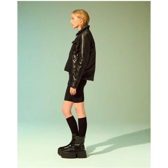 NIB Luxton Women's Teatherless Bomber Jacket Black 890 Black S P - Picture 6 of 16